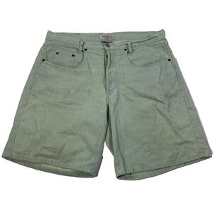 Vintage Guess Shorts Womens 4 Green Pinstripe Chino Work Georges Marciano Beach